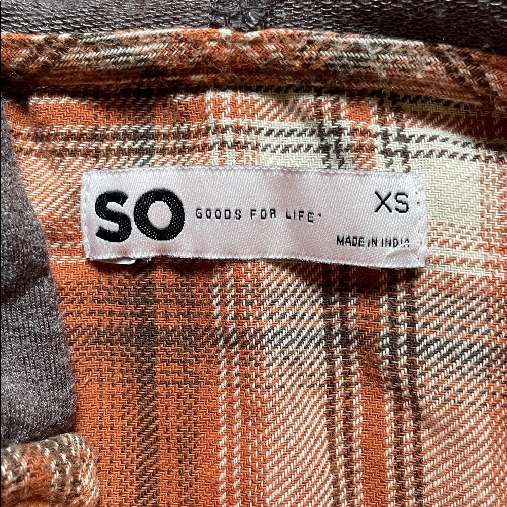Cropped Flannel Hoodie - Picture 4 of 4
